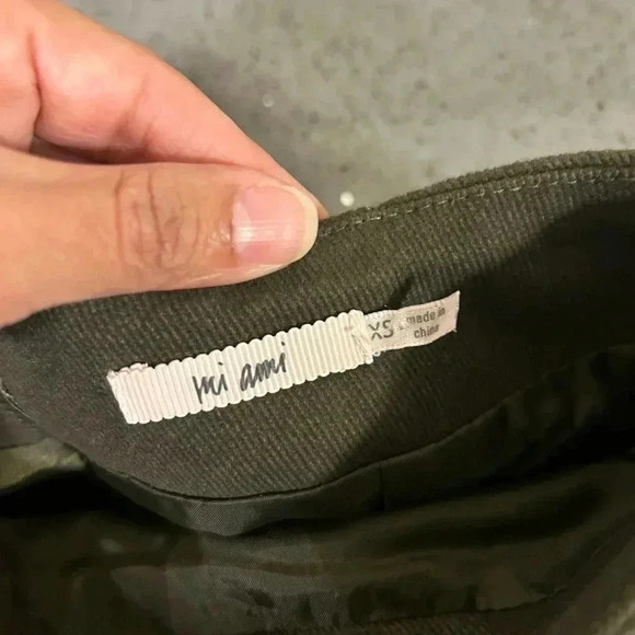 Mi AMI Paris Women's Mini Skirt - Khaki/Multi - XS - Picture 8 of 9